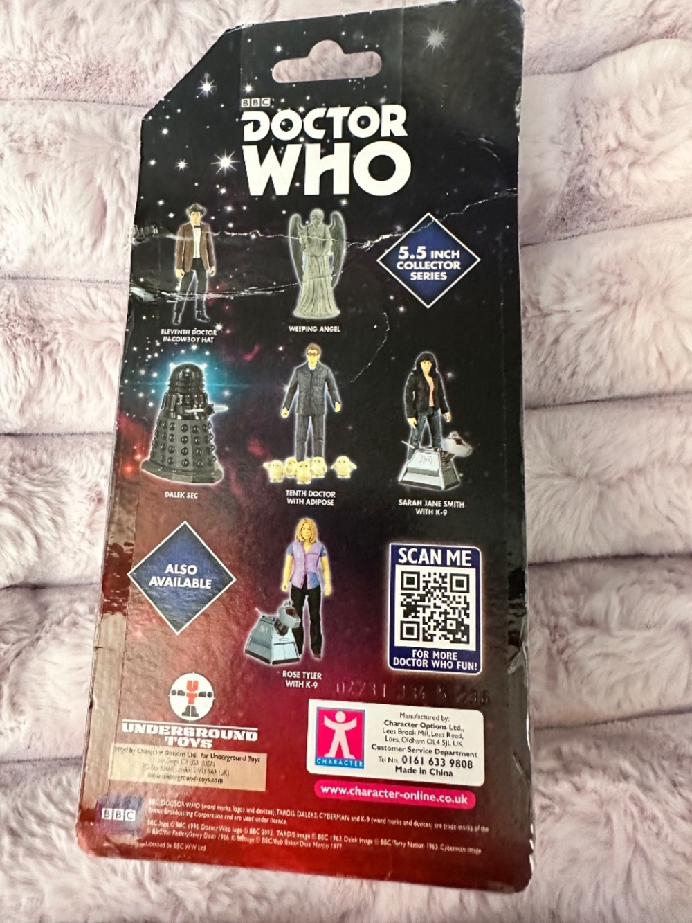 New SEALED Doctor Who 5.5" Action Figure Set with K9 Collector BBC Series QR - Picture 3 of 9